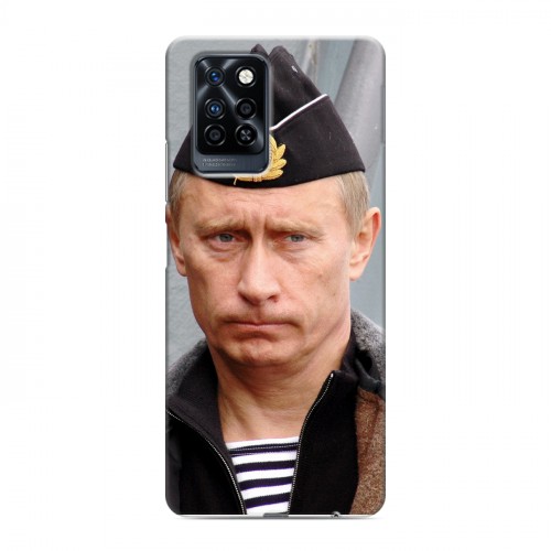 Дизайнерский силиконовый с усиленными углами чехол для Infinix Note 10 Pro В.В.Путин