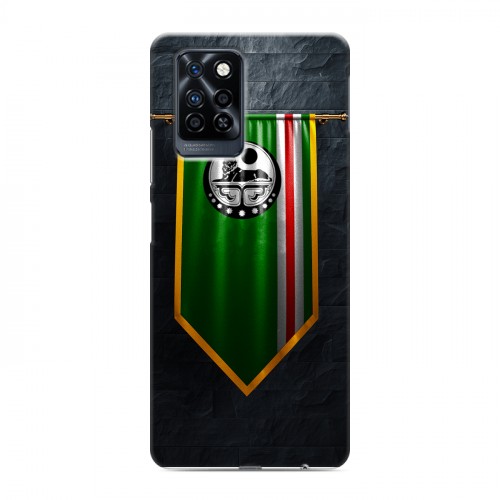 Дизайнерский силиконовый с усиленными углами чехол для Infinix Note 10 Pro флаг Чечни