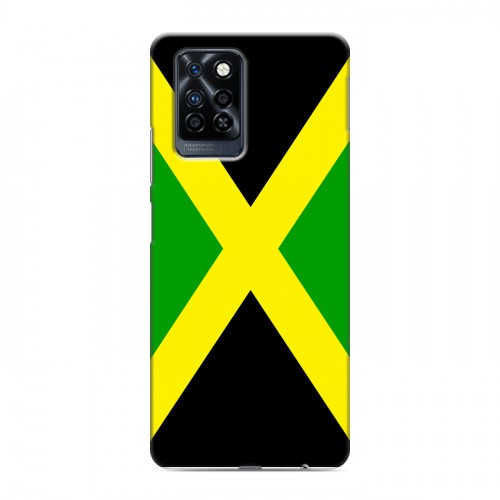 Дизайнерский силиконовый с усиленными углами чехол для Infinix Note 10 Pro Флаг Ямайки