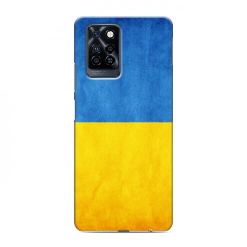 Дизайнерский силиконовый с усиленными углами чехол для Infinix Note 10 Pro Флаг Украины