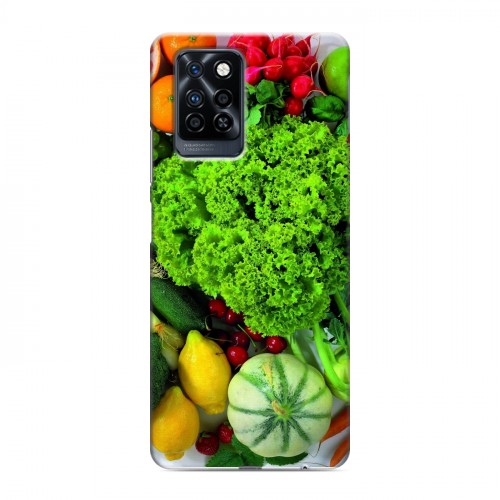 Дизайнерский силиконовый с усиленными углами чехол для Infinix Note 10 Pro Овощи