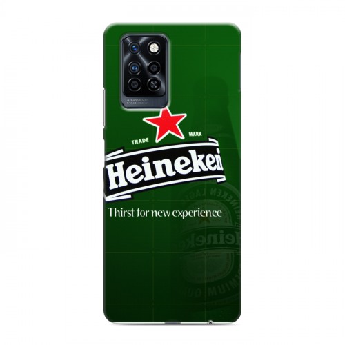 Дизайнерский силиконовый с усиленными углами чехол для Infinix Note 10 Pro Heineken