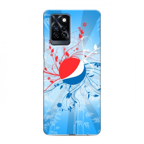 Дизайнерский силиконовый с усиленными углами чехол для Infinix Note 10 Pro Pepsi