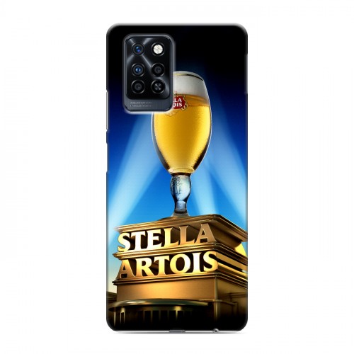 Дизайнерский силиконовый с усиленными углами чехол для Infinix Note 10 Pro Stella Artois