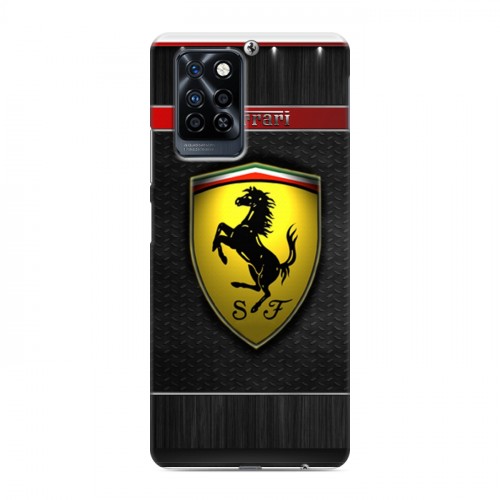 Дизайнерский силиконовый с усиленными углами чехол для Infinix Note 10 Pro Ferrari