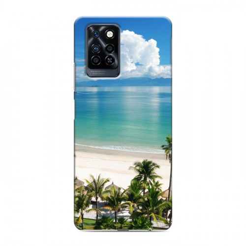 Дизайнерский силиконовый с усиленными углами чехол для Infinix Note 10 Pro Пляж