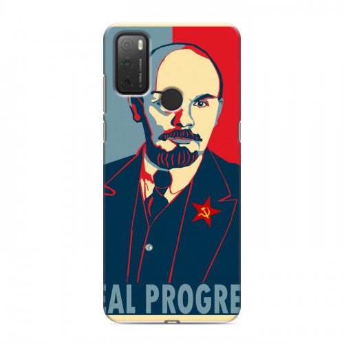 Дизайнерский силиконовый чехол для Alcatel 3L (2021) Владимир Ленин