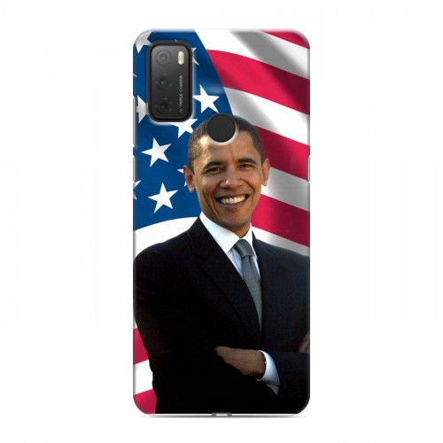 Дизайнерский силиконовый чехол для Alcatel 3L (2021) Барак Обама