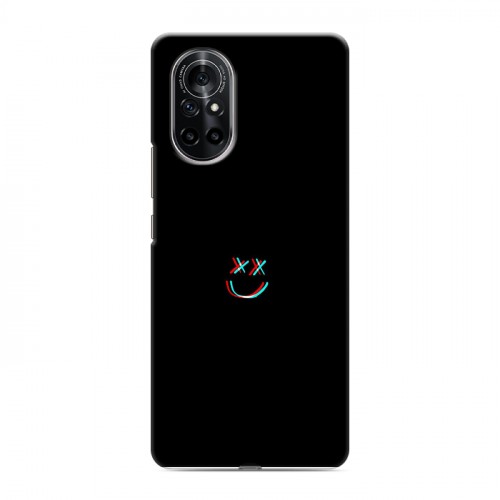 Дизайнерский силиконовый чехол для Huawei Nova 8 Минимализм на черном