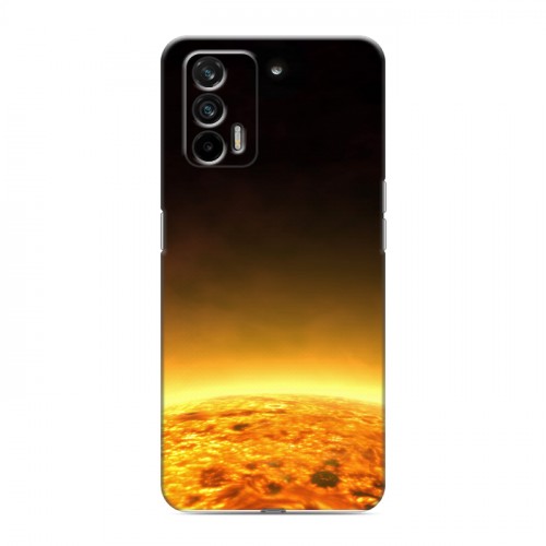 Дизайнерский силиконовый чехол для Realme GT Солнце