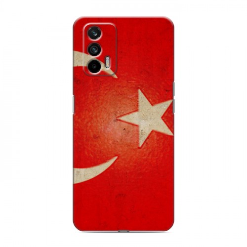 Дизайнерский пластиковый чехол для Realme GT Флаг Турции