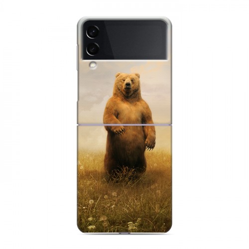 Дизайнерский пластиковый чехол для Samsung Galaxy Z Flip 3 Медведи