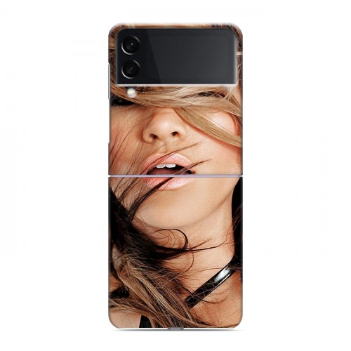 Дизайнерский пластиковый чехол для Samsung Galaxy Z Flip 3 Дженнифер Лопес
