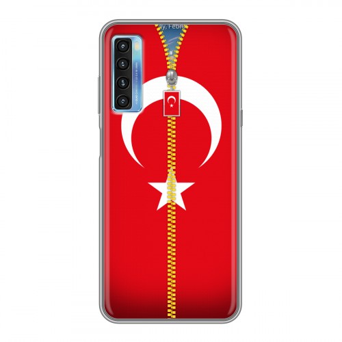 Дизайнерский силиконовый чехол для TCL 20L Флаг Турции