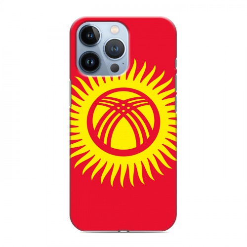 Дизайнерский силиконовый чехол для Iphone 13 Pro флаг Киргизии