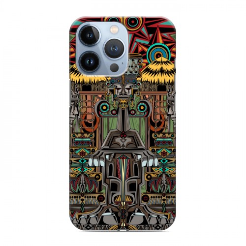 Дизайнерский силиконовый чехол для Iphone 13 Pro Мистические божества