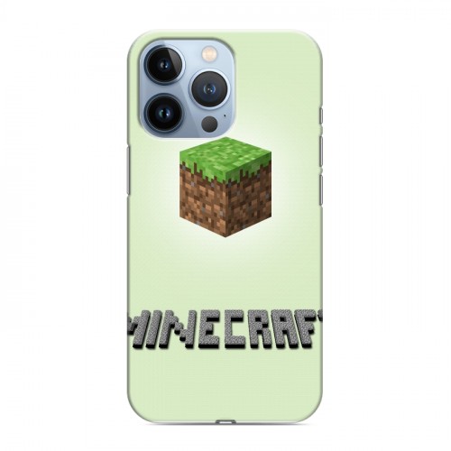 Дизайнерский силиконовый чехол для Iphone 13 Pro Minecraft