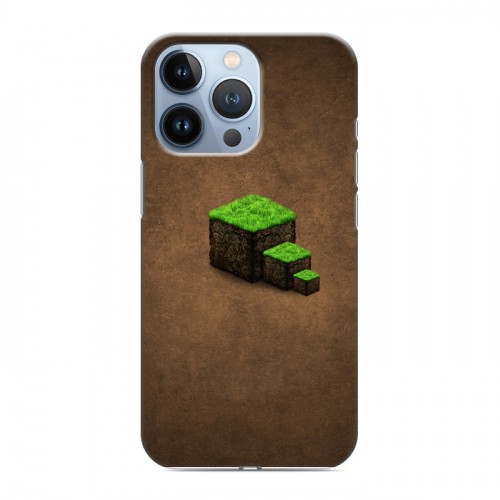 Дизайнерский силиконовый чехол для Iphone 13 Pro Minecraft