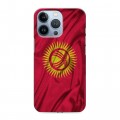 Дизайнерский силиконовый чехол для Iphone 13 Pro Флаг Киргизии