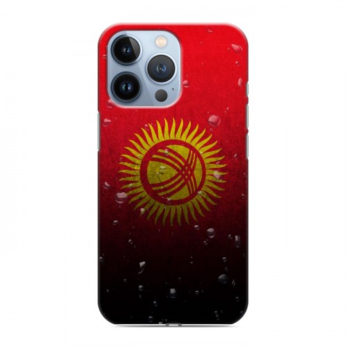 Дизайнерский силиконовый чехол для Iphone 13 Pro Флаг Киргизии