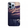 Дизайнерский силиконовый чехол для Iphone 13 Pro Carlsberg