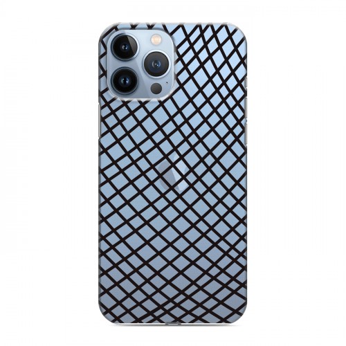 Полупрозрачный дизайнерский пластиковый чехол для Iphone 13 Pro Max Абстракции