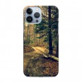 Дизайнерский силиконовый чехол для Iphone 13 Pro Max лес