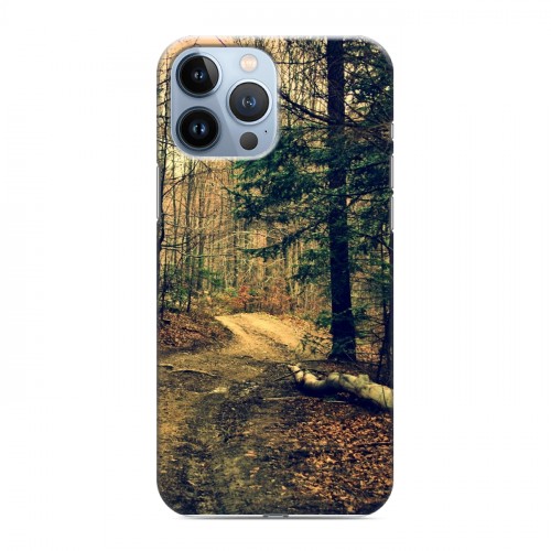 Дизайнерский пластиковый чехол для Iphone 13 Pro Max лес