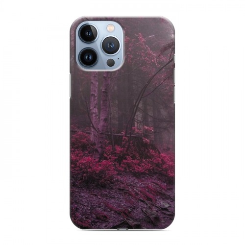 Дизайнерский пластиковый чехол для Iphone 13 Pro Max лес