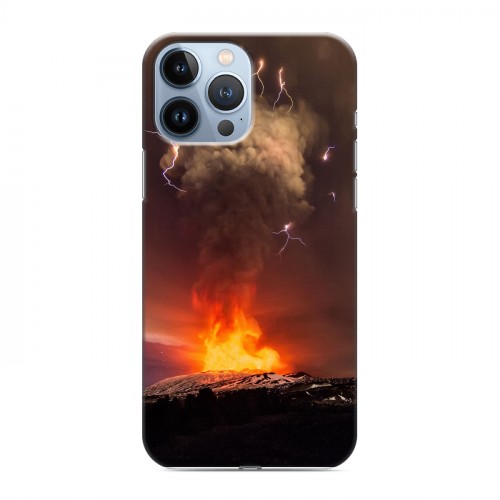 Дизайнерский силиконовый чехол для Iphone 13 Pro Max вулкан