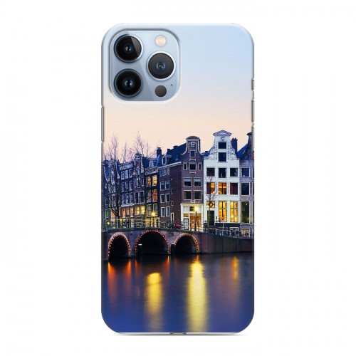 Дизайнерский силиконовый чехол для Iphone 13 Pro Max амстердам
