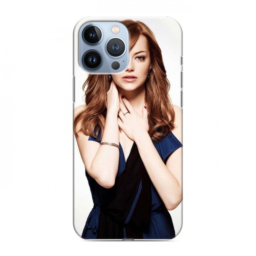 Дизайнерский силиконовый чехол для Iphone 13 Pro Max Эмма Стоун