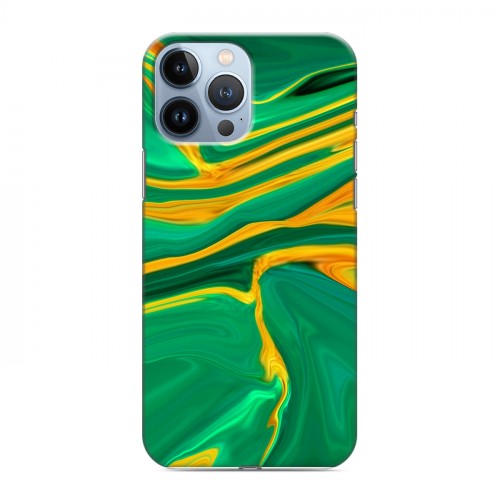 Дизайнерский силиконовый чехол для Iphone 13 Pro Max Цветные агаты