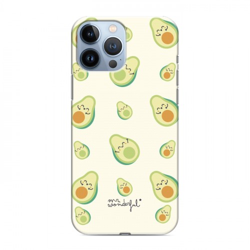 Дизайнерский силиконовый чехол для Iphone 13 Pro Max Веселое авокадо