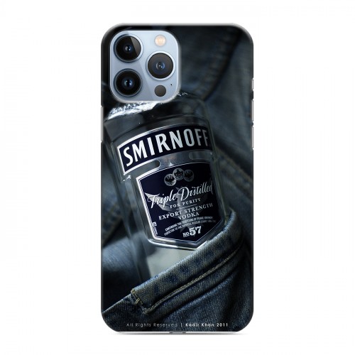 Дизайнерский силиконовый чехол для Iphone 13 Pro Max Smirnoff