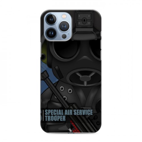 Дизайнерский силиконовый чехол для Iphone 13 Pro Max Армейцы мультяшки