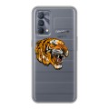 Полупрозрачный дизайнерский пластиковый чехол для Realme GT Master Edition Прозрачный тигр