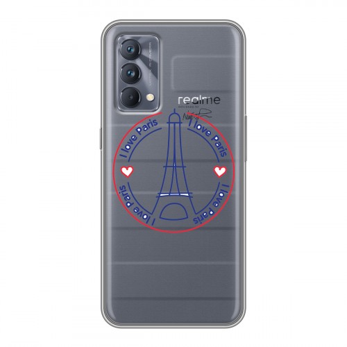 Полупрозрачный дизайнерский силиконовый чехол для Realme GT Master Edition Флаг Франции