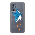 Полупрозрачный дизайнерский пластиковый чехол для Realme GT Master Edition Прозрачные акулы