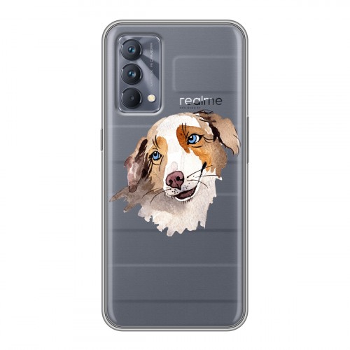 Полупрозрачный дизайнерский силиконовый чехол для Realme GT Master Edition Прозрачные собаки