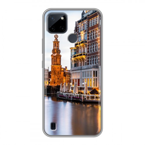 Дизайнерский силиконовый чехол для Realme C21Y амстердам
