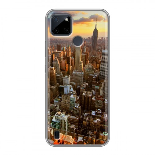 Дизайнерский силиконовый чехол для Realme C21Y Нью-Йорк