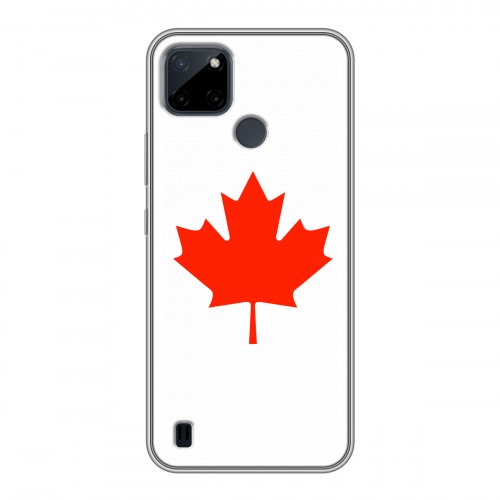 Дизайнерский силиконовый чехол для Realme C21Y Флаг Канады