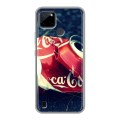 Дизайнерский силиконовый чехол для Realme C21Y Coca-cola