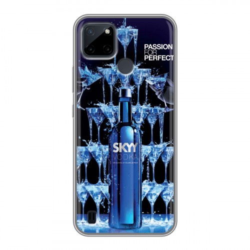 Дизайнерский силиконовый чехол для Realme C21Y Skyy Vodka