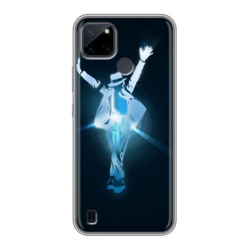 Дизайнерский силиконовый чехол для Realme C21Y Майкл Джексон