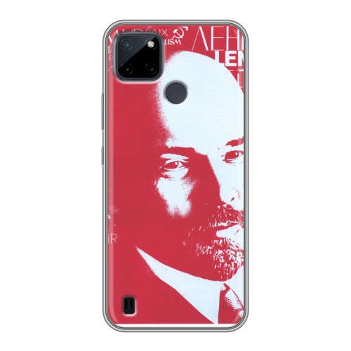 Дизайнерский силиконовый чехол для Realme C21Y Владимир Ленин