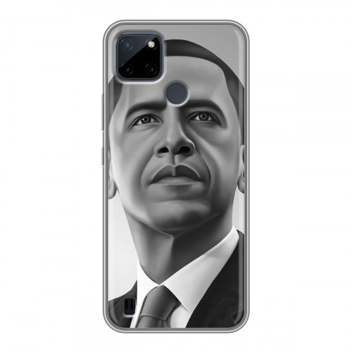 Дизайнерский силиконовый чехол для Realme C21Y Барак Обама