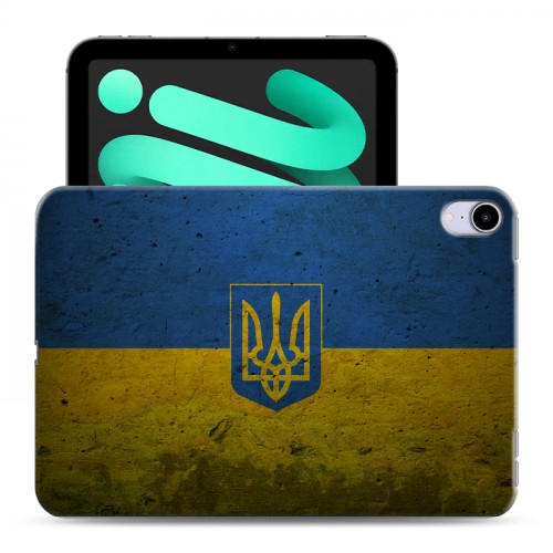 Дизайнерский силиконовый с усиленными углами чехол для Ipad Mini (2021) флаг Украины