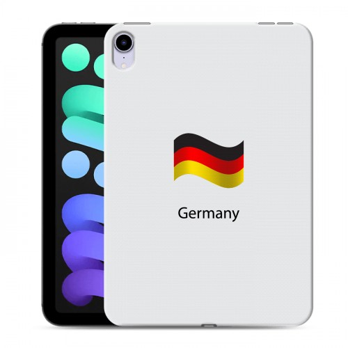Дизайнерский силиконовый с усиленными углами чехол для Ipad Mini (2021) Флаг Германии